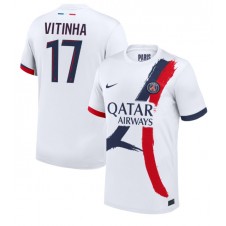 Paris Saint-Germain Vitinha #17 Bortatröja 2024-25 Korta ärmar